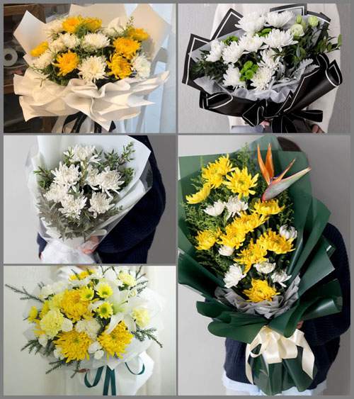 湖北黄冈市黄梅县停前镇胡寨村白事花束代送